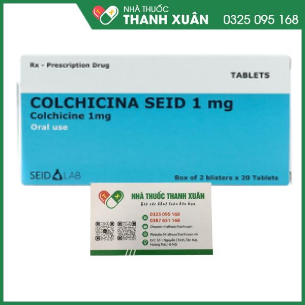 Colchicina Seid 1mg phòng và trị gout